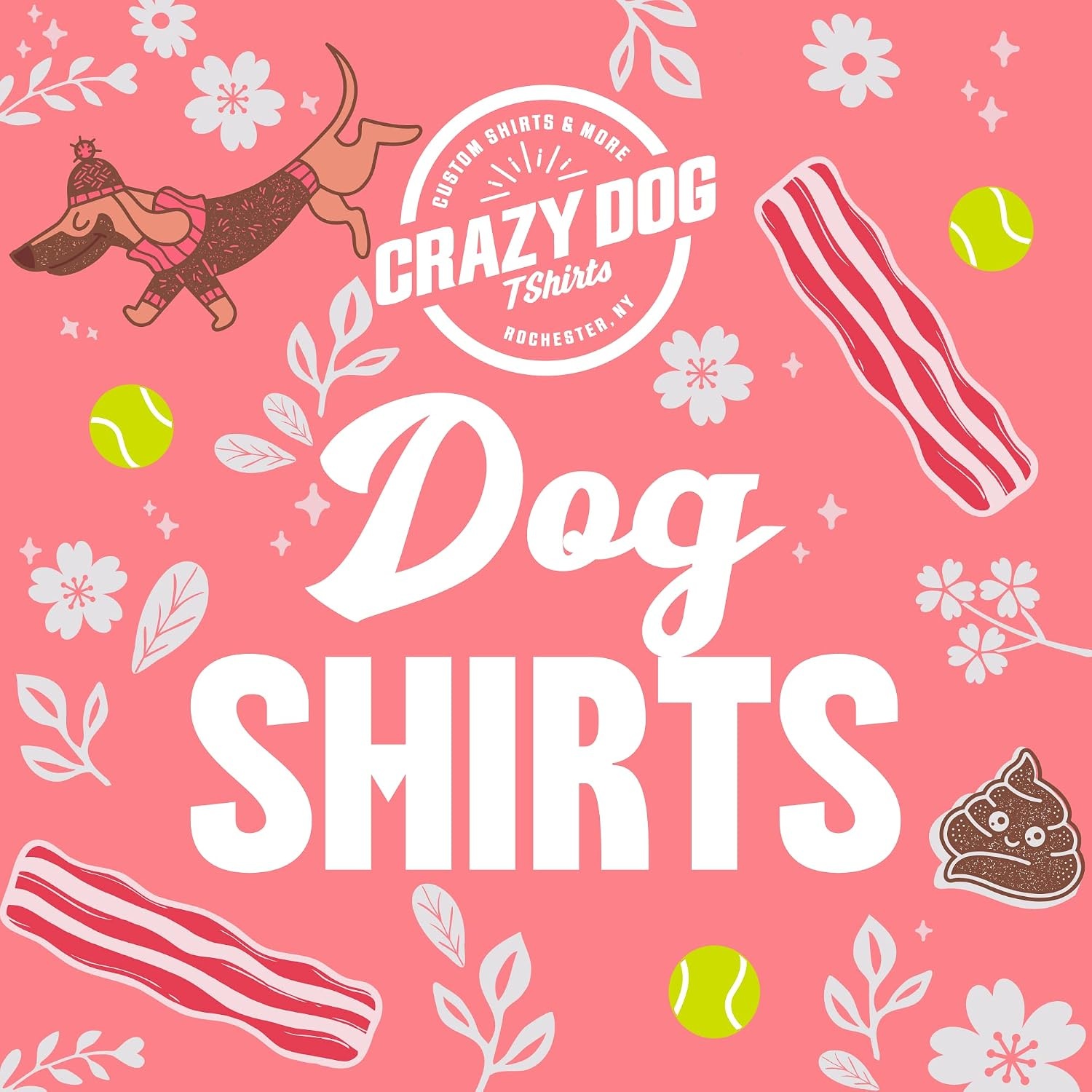 image:imageRed White and Poo Dog Shirt Funny Fourth of July Tee for Dogs Black MXL