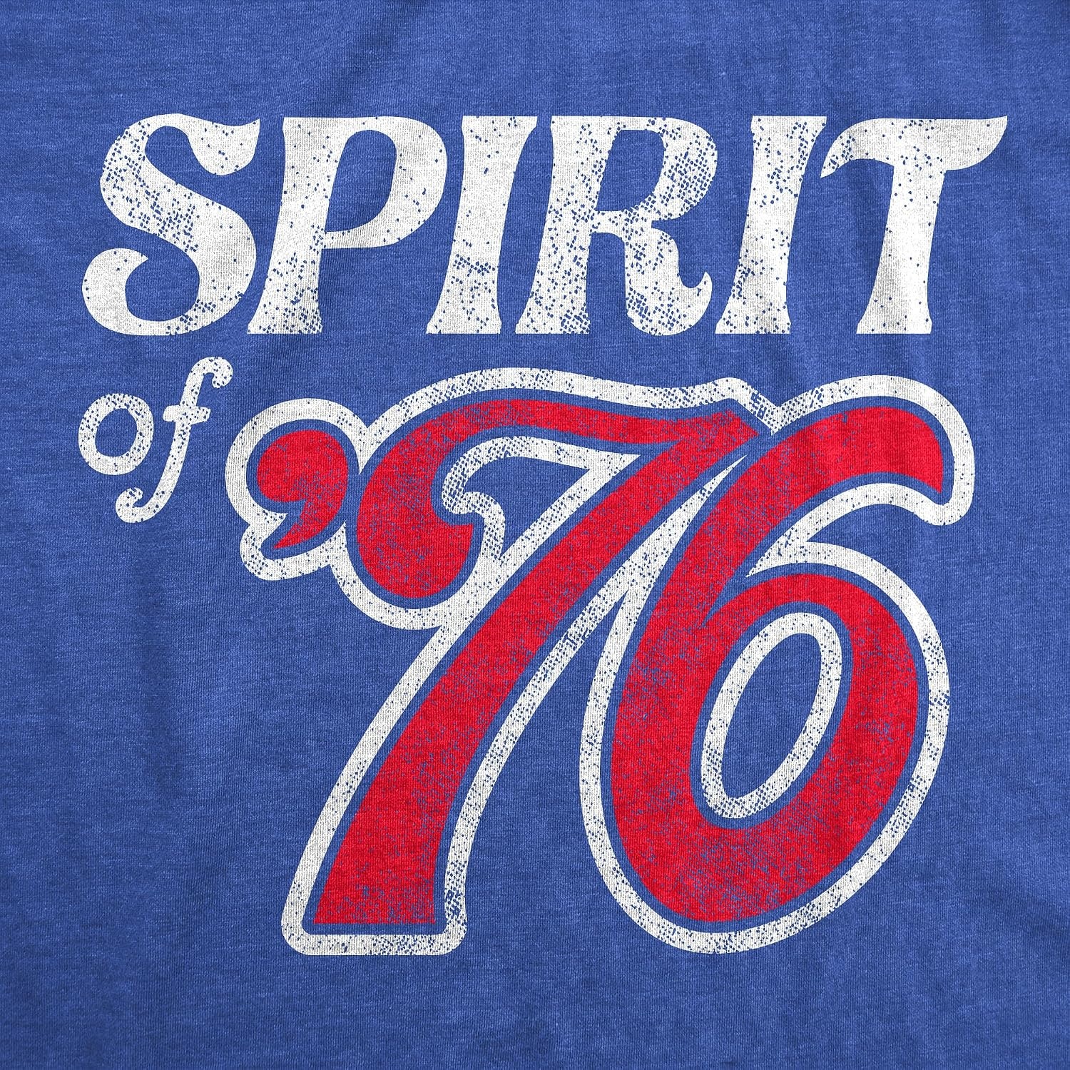 image:imageSpirit of 76 Fourth of July Patriotic 1776 Funny T Shirts for MenHeather Royal 76
