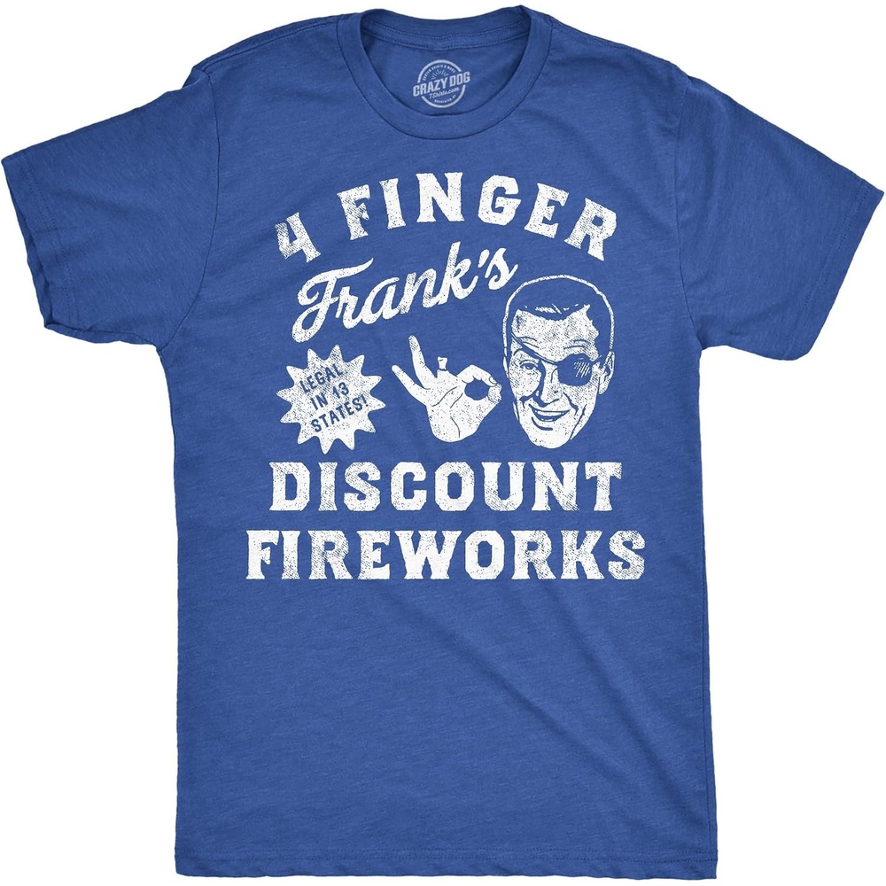 image:image4 Finger Franks Discount Fireworks Fourth of July Shirts for Men