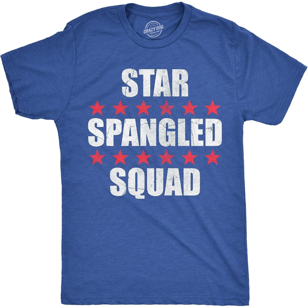image:imageMens Funny T Shirts Star Spangled Squad 4th of July Tee for Men
