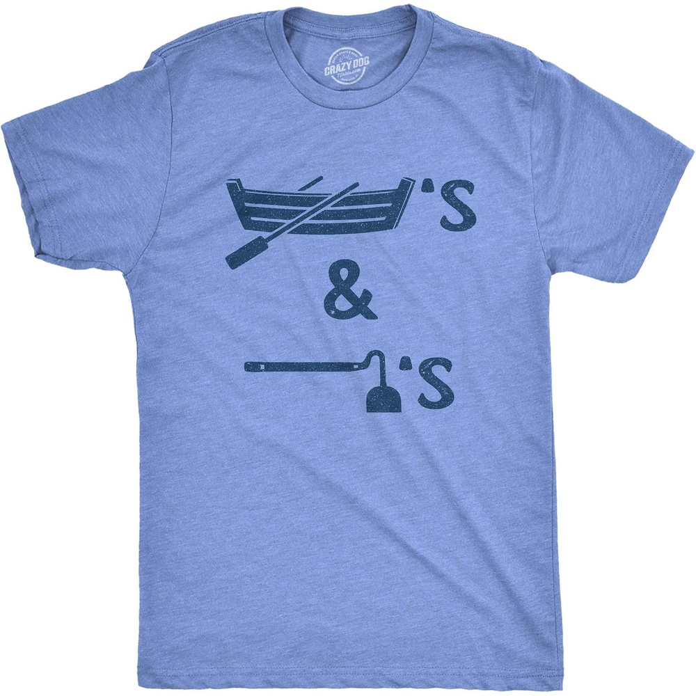 image:imageMens Funny Taco T Shirts Adult Humor Mexican Food Tees for GuysHeather Light Blue Boat and Hoe