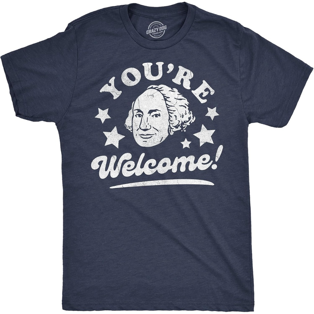 image:imageMens Youre Welcome George Washington Fourth of July Tee