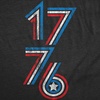 1776 Stripes Awesome 4th of July Funny Graphic T Shirt for Women(Heather Black – 1776 Stripes)