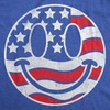 American Flag Smile 4th of July Funny Graphic T Shirt for Women