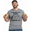 Mens Funny Taco T Shirts Adult Humor Mexican Food Tees for Guys(Dark Heather Grey – Nacho Type)