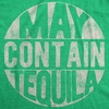 Mens Funny Taco T Shirts Adult Humor Mexican Food Tees for Guys(Heather Green – Contain Tequila)