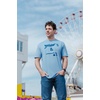 Mens Funny Taco T Shirts Adult Humor Mexican Food Tees for Guys(Heather Light Blue – Boat and Hoe)