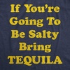 Mens Funny Taco T Shirts Adult Humor Mexican Food Tees for Guys(Heather Navy – Salty)