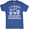 4 Finger Franks Discount Fireworks Fourth of July Shirts for Men