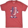 Fourth of July Hotdog Patriotic Grilling Funny T Shirts for Men(Heather Red – Hotdog)
