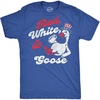 Mens Funny Red White and Goose Fourth of July Tee