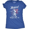 Merica Banging Since 76 American 4th of July Shirt for Women(Heather Royal – Merica)