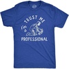 Trust Me Im A Professional Fourth of July Funny T Shirts for Men(Heather Royal)