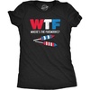WTF Wheres The Fireworks Firecrackers 4th of July Shirt for Women(Heather Black – Wtf)