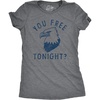 You Free Tonight Bald Eagle Date 4th of July Shirt for Women(Dark Heather Grey – Free)