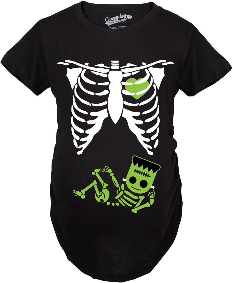 image:imageMaternity Skeleton Baby Halloween Pregnancy Announcement T ShirtFrankenstein
