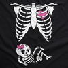 Maternity Skeleton Baby Halloween Pregnancy Announcement T Shirt(Baby Girl)