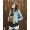 Maternity Skeleton Baby Halloween Pregnancy Announcement T Shirt(Lil Pumpkin)