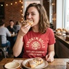 Synonym Rolls Just Like Grammar Used to Make T Shirt for Women(Heather Red)