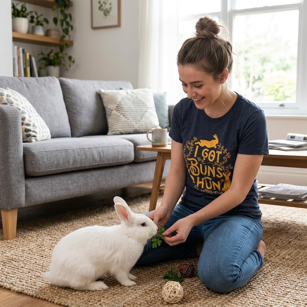 image:imageI Got Buns Hun Cute Bunny Rabbit Easter Funny Shirt for WomenHeather Navy Buns