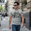 Mens Funny Jesus T Shirts Religious Tees with Funny Sayings for Guys(Light Heather Grey – Yall Need)