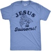 Light Heather Blue - Jesus is Jawsome