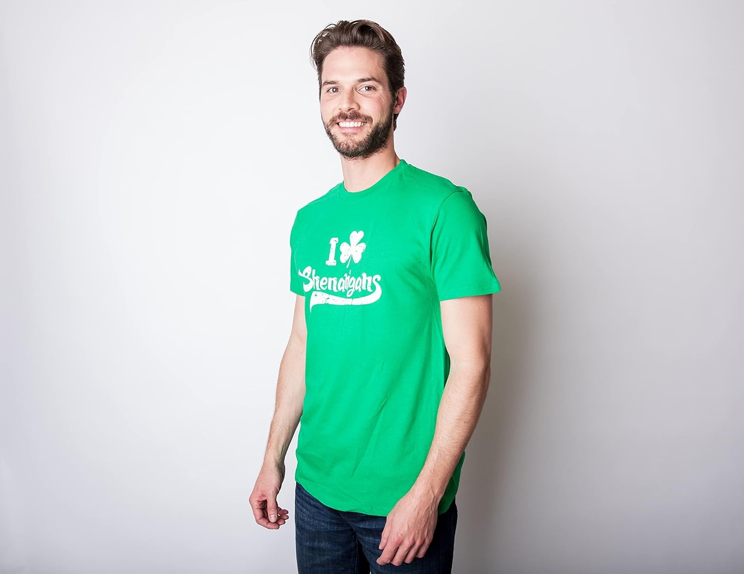 image:imageIrish Hooligan Funny Saint Patricks Day Lucky Mens TShirtsHeather Black