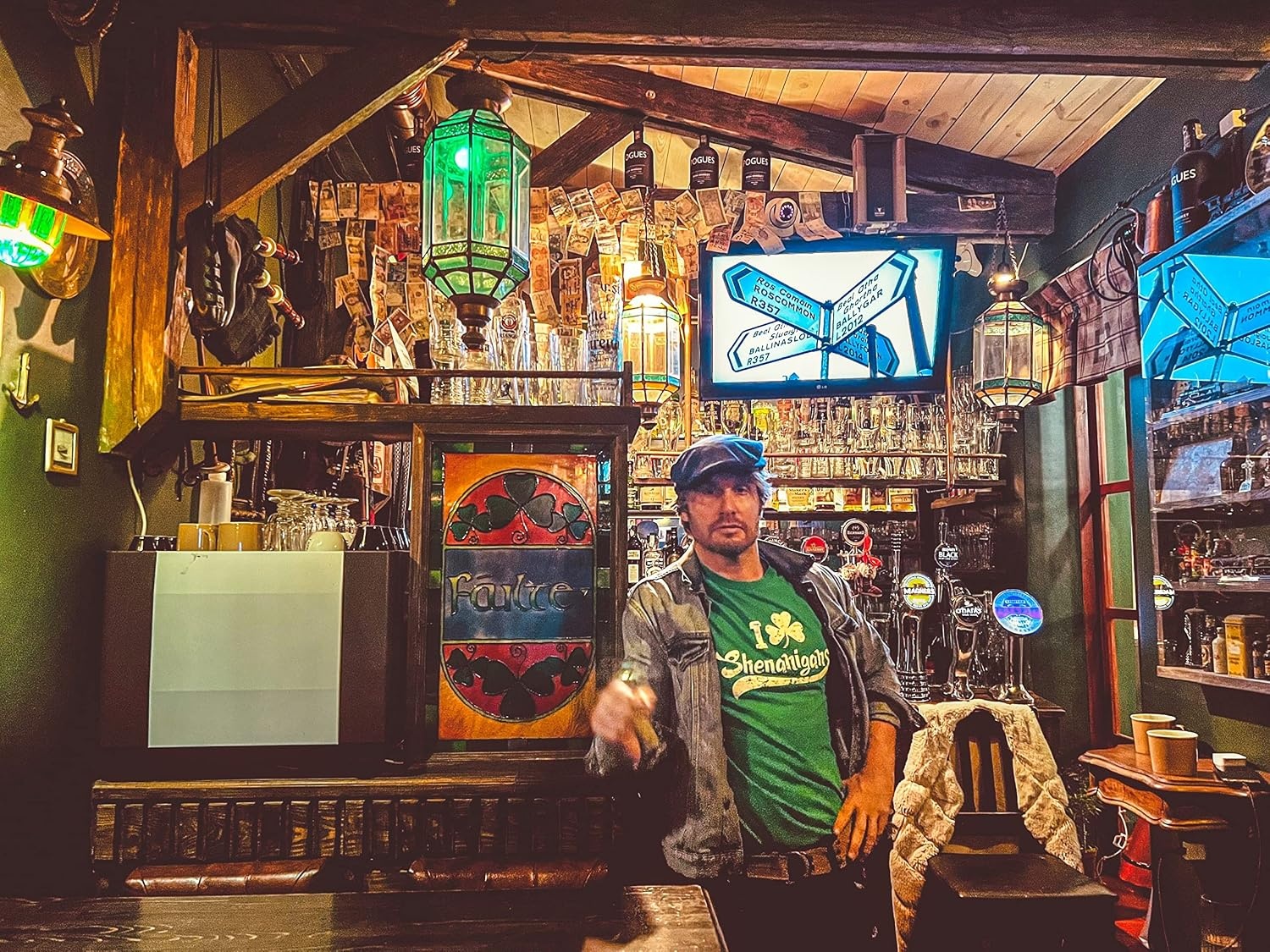 image:imageIrish Hooligan Funny Saint Patricks Day Lucky Mens TShirtsTwo Color Print