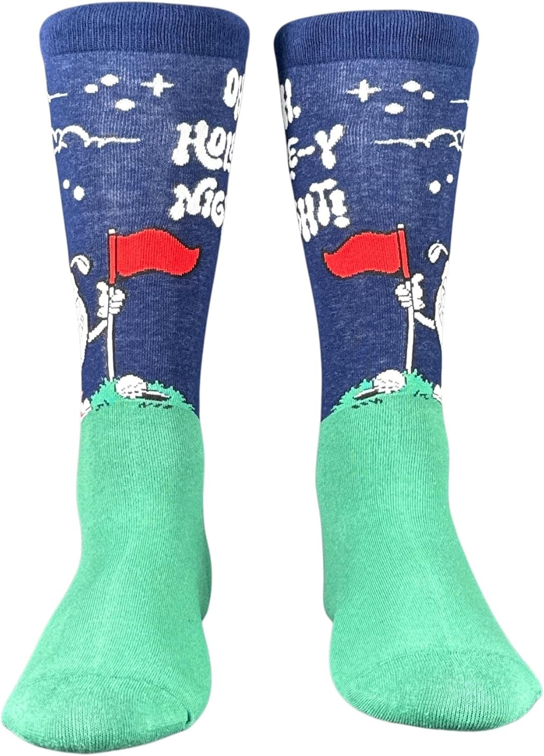 image:imageMens Oh Holey Night Socks Funny Christmas Golfing Footwear For Men