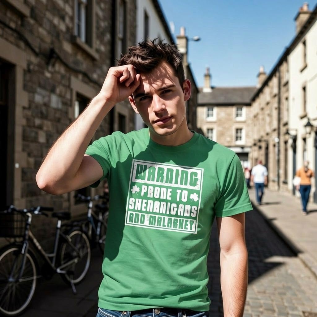 image:imageMens Saint Patricks Day T Shirts Funny St Pattys Tees for GuysHeather Black Rub for Luck
