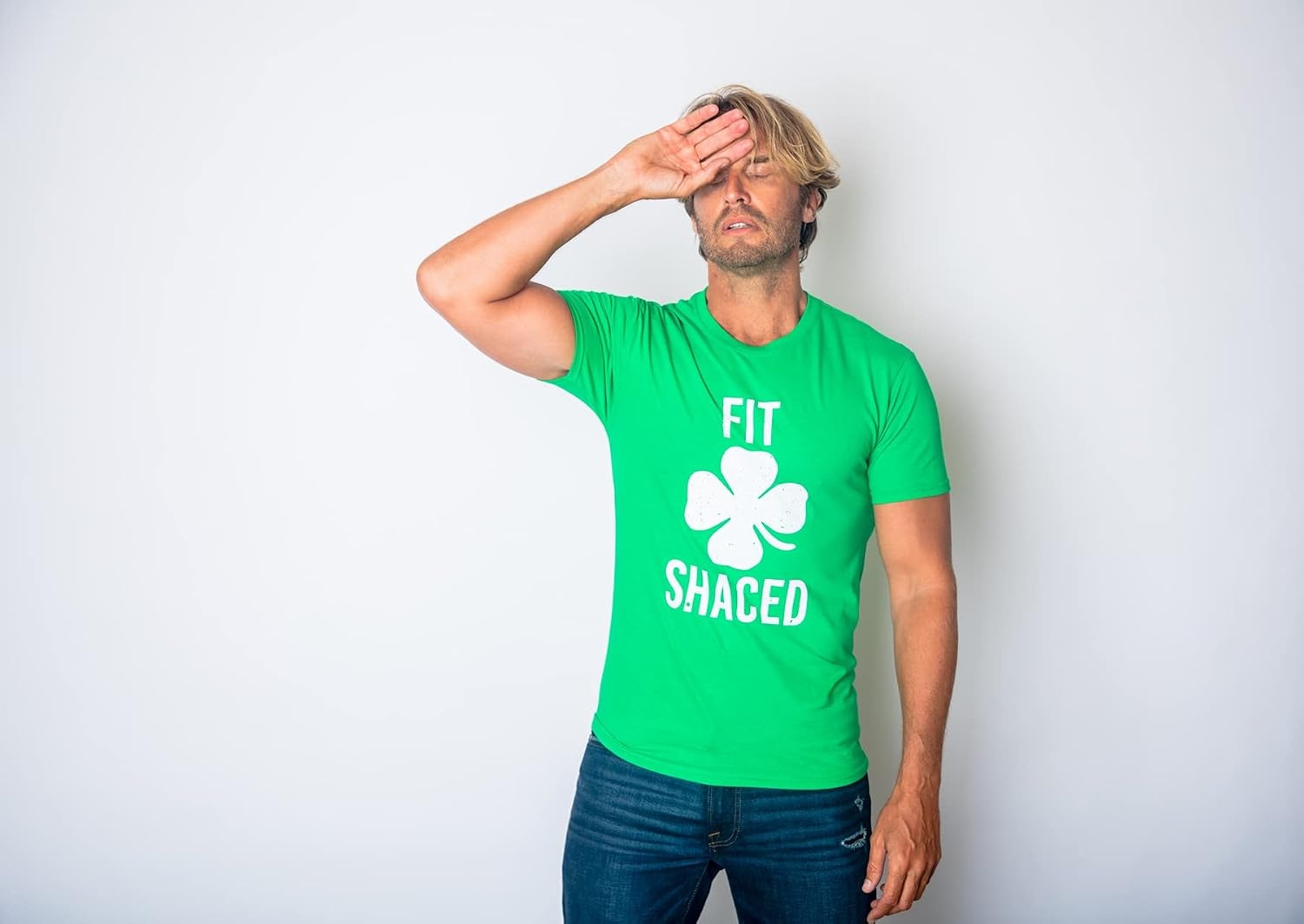 image:imageMens St Patricks Day Shirt Fit Shaced Funny Irish Drinking TeeGreen