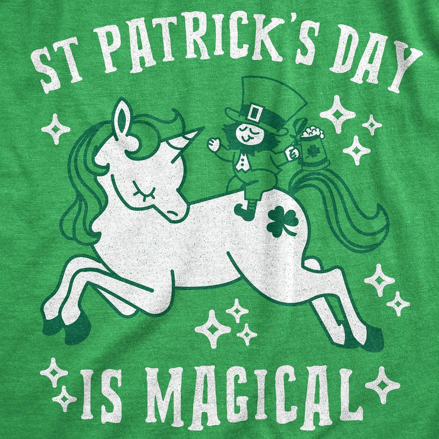 image:imageSaint Patricks Day is Magical Leprechaun Funny Tank for WomenHeather Green