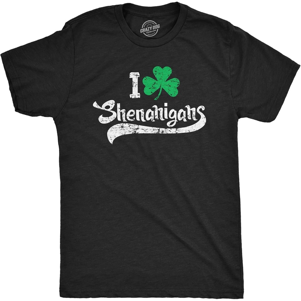 image:imageIrish Hooligan Funny Saint Patricks Day Lucky Mens TShirtsTwo Color Print
