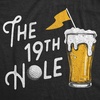 Mens Funny T Shirts The 19th Hole Golfing Drinking Tee for Men