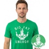 Mens Saint Patricks Day T Shirts Funny St Pattys Tees for Guys(Heather Green – Big Pat Energy)