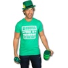Mens Saint Patricks Day T Shirts Funny St Pattys Tees for Guys(Heather Green – Prone to Shenanigans)