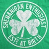 Mens Saint Patricks Day T Shirts Funny St Pattys Tees for Guys(Heather Green – Shenanigan Enthusiast Logo)