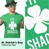 Mens St Patricks Day Shirt – Fit Shaced Funny Irish Drinking Tee(Green)