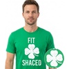 Mens St Patricks Day Shirt – Fit Shaced Funny Irish Drinking Tee(Heather Black)