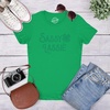 Womens Sassy Lassie T Shirt Funny St Pats Cute Outfit St Patty Tee(Green)