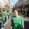 Womens Sassy Lassie T Shirt Funny St Pats Cute Outfit St Patty Tee(Green)