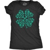 Glitter Clover Awesome Parade Saint Patricks Day Shirt for Women(Heather Black – Glitter Clover)
