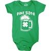 Pint Sized Baby Bodysuit Funny St Patricks Day Jumper For Infants