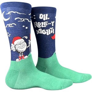 Men’s Oh Holey Night Socks Funny Christmas Golfing Footwear For Men