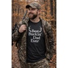 Mens Best Buckin Dad Ever T Shirt Funny Hunting Tee for Dads(Dark Heather Grey – Buckin Dad)
