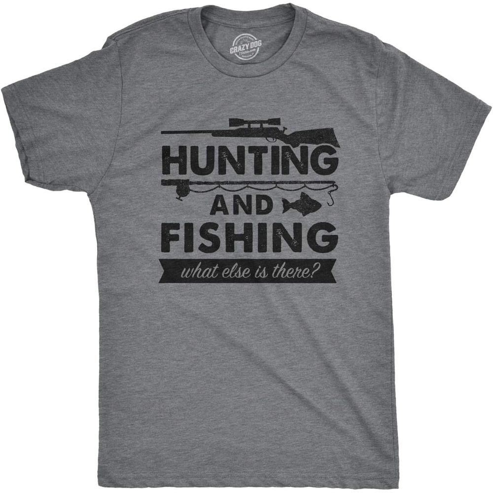 image:imageHunting and Fishing What Else is There for Hunter Mens T ShirtsDark Heather Grey
