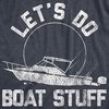Mens Let’s Do Boat Stuff T Shirt Funny Summer Vacation Tee(Heather Navy)