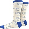 Men’s Vintage Fish With Names Socks Funny Fishing Footwear For Men