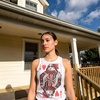 Tank Queen of Hearts Tanktop Cute Funny Graphic T Shirt for Women(White)