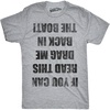 Funny Boating Shirt for Men, Drag Me Back in the Boat Graphic Tee(Light Heather Grey)